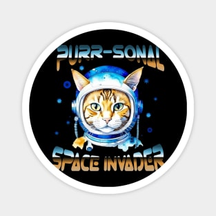 Purr-sonal Space Invader Magnet